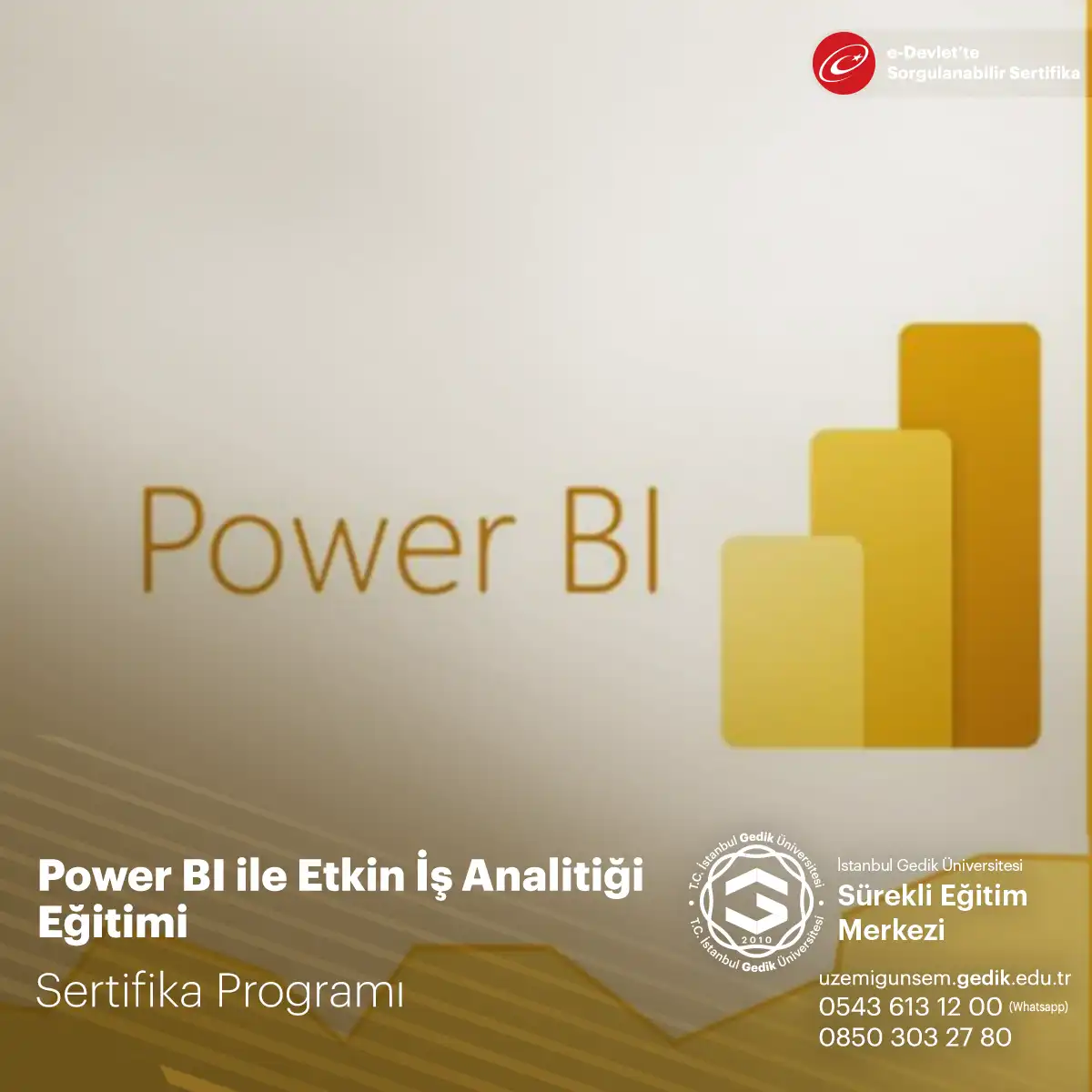 Power BI ile Etkin İş Analitiği Eğitimi 